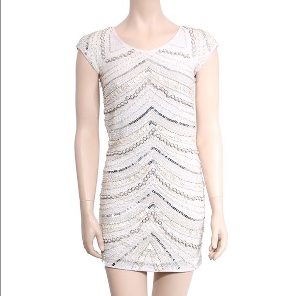 Joe's white sequin dress