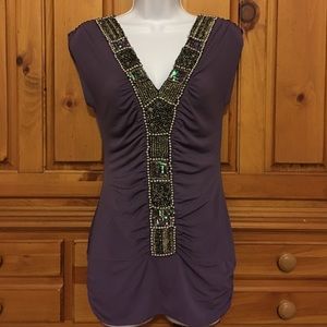 TRENDY purple top 🌸