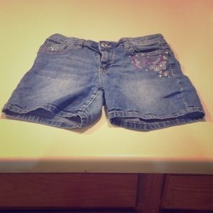Jean shorts with bling