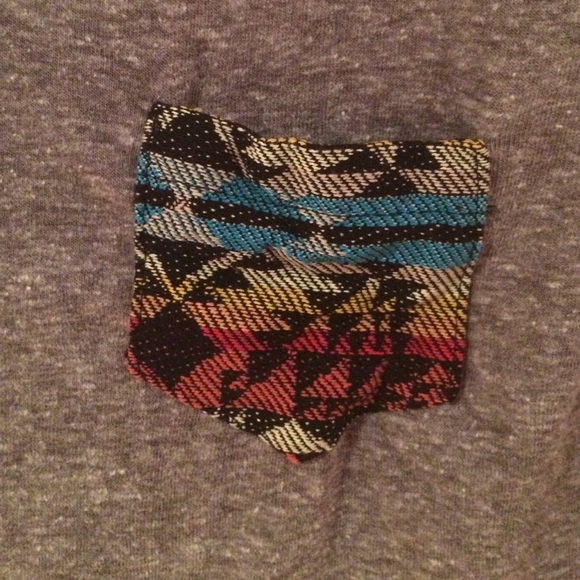 Gray Long Sleeve with Pocket - Picture 2 of 3