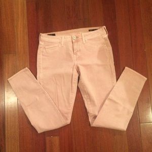 William Rast Light Pink Skinny Jeans