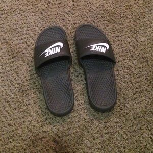 Grey Nike Sandals