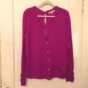 Juicy Couture Crushed Berry Elisa Bow Cardigan