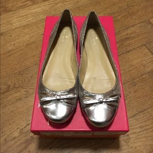 Kate Spade Silver Flats