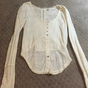 Free People cream long sleeve