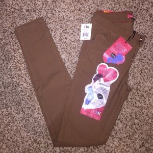 Traded brown skinny jeans size S