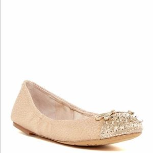 NIB Sam Edelman studded ballerina flat gold 7.5