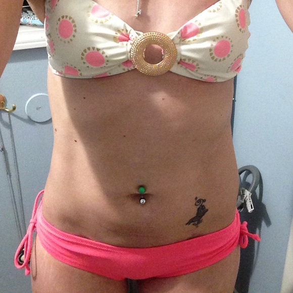 Victoria's Secret 2piece coral & gold bikini