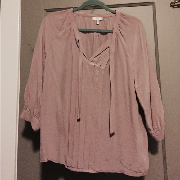 Joie Pussybow silk blouse SZ L