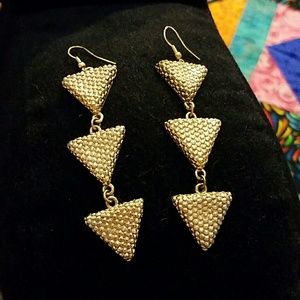 Triangle Dangle Earrings from Forever 21