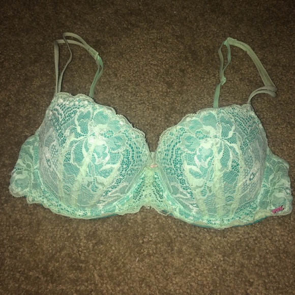 TEAL BLUE AND MINT GREEN BRA