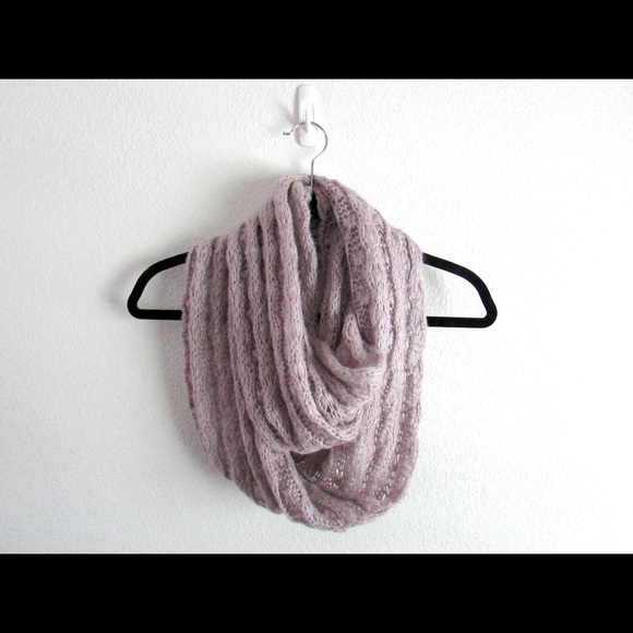 Lavender Knit Infinity Scarf