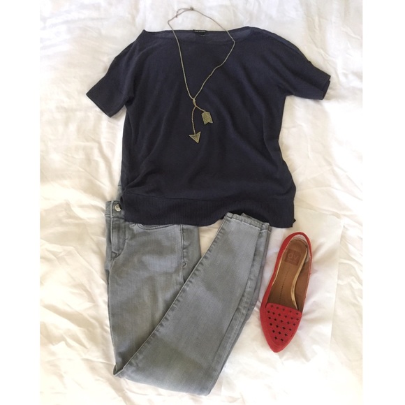 🙀NEW MARKDOWN!!!😻 Club Monaco Mixed Media Shirt