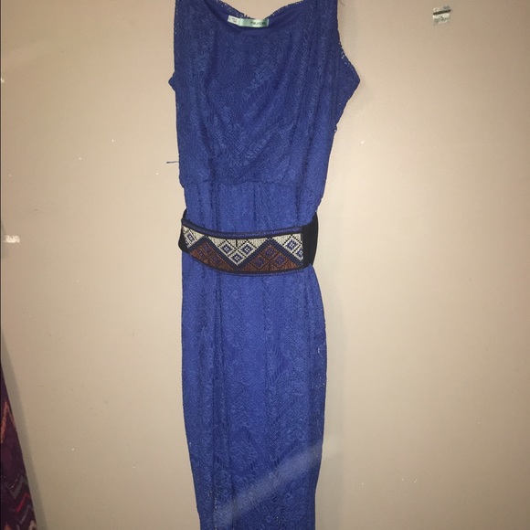 Blue maxi dress