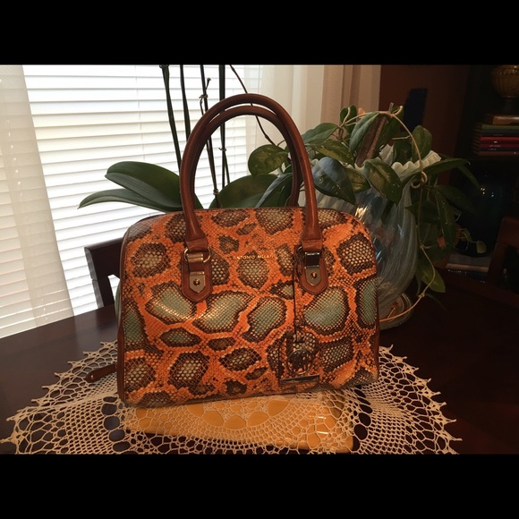 Antonio Melani snake embossed handbag