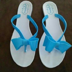Mudpie Jelly Flip Flops Eur 38 or 8 US