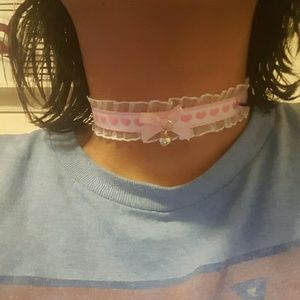 Kawaii Baby Doll Heart Collar