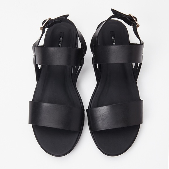 Forever 21 faux leather Flatform Sandals