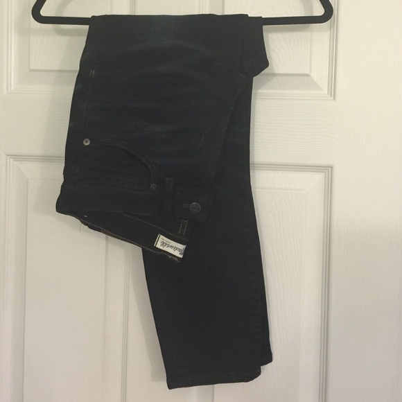 Madewell skinny skinny crop black jeans