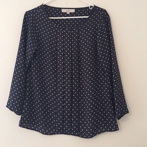 Adorbs polka dot blouse!