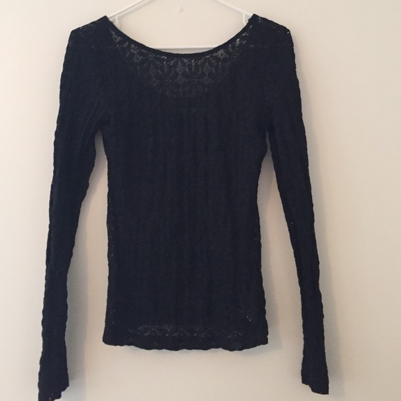 Sexy lace, long sleeve, scoop back.