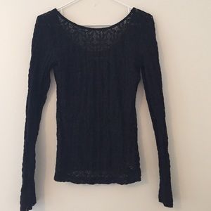 Sexy lace, long sleeve, scoop back.