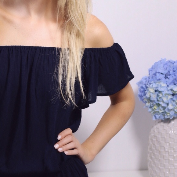 Navy Romper - Picture 3 of 4