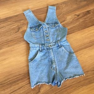 Vintage Denim Rompers