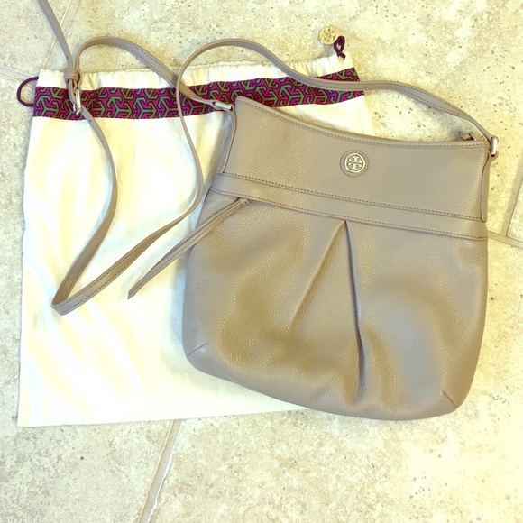 Tory Burch Pebbled Leather Swing Handbag