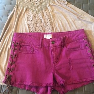 Forever 21 lace up shorts