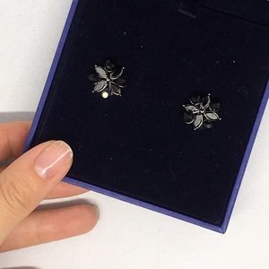 Swarovski Black Crystal Ear Studs