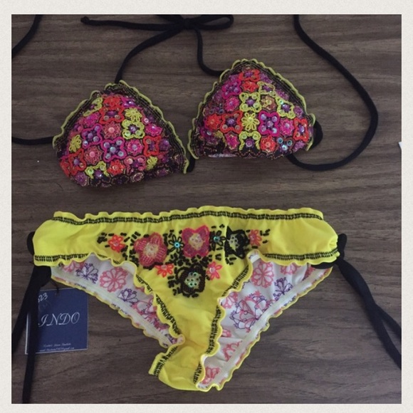 Neon Beaded Bikini🔆