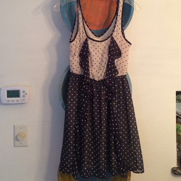 Lush dress; Fun, versatile polka dot