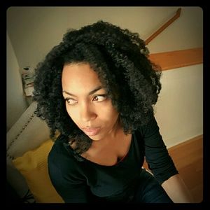 Brand new straight synthetic hair afro crochet wig