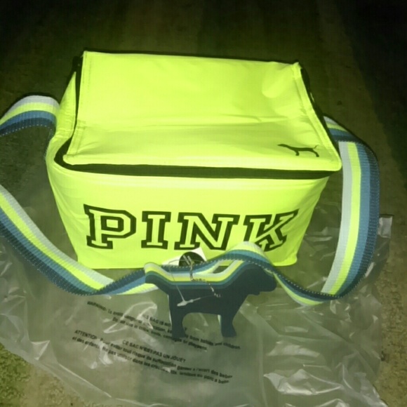 New Pink Cooler with mini dog key chain