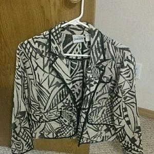 Chico's size 1 print jacket