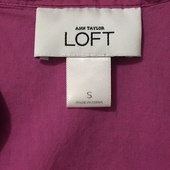 Loft Pink Ruffle Blouse - Picture 4 of 4