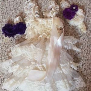 Dress/foot sandals/custom headband