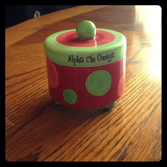 Alpha Chi Omega Ceramic Box