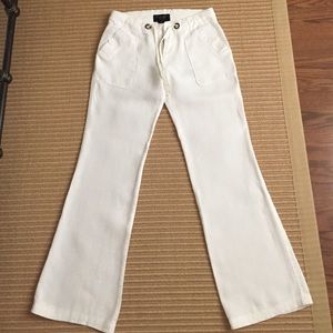 Sanctuary white linen pant