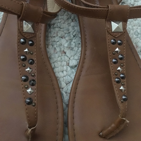MOSSIMO Supply Co. Brown Gladiator Sandals - Picture 2 of 3