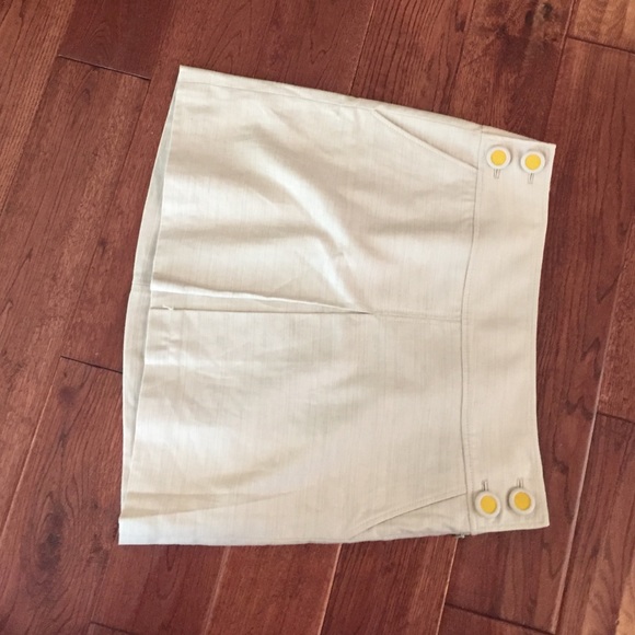 Cotton and linen skirt