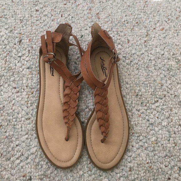 LUCKY BRAND Brown Gladiator Sandals