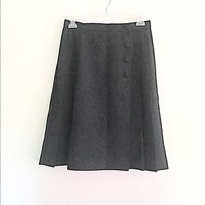 Black wool skirt