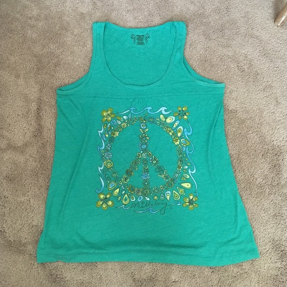 Billabong peace sign tank top
