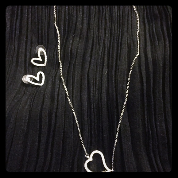 Torrid Heart Necklace and Earring