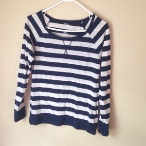 Navy blue striped shirt