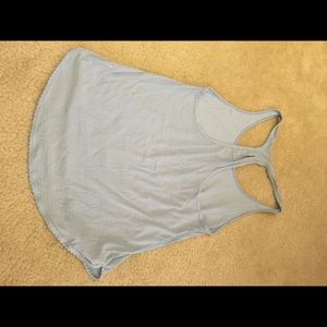 Lululemon 105 F singlet tank blue size 6