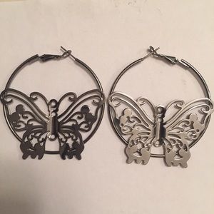 Beautiful butterfly earrings