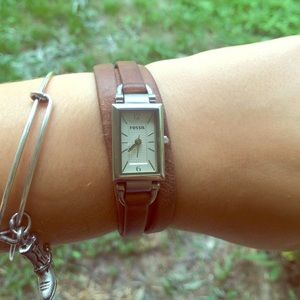 Fossil Triple Wrap Leather Watch